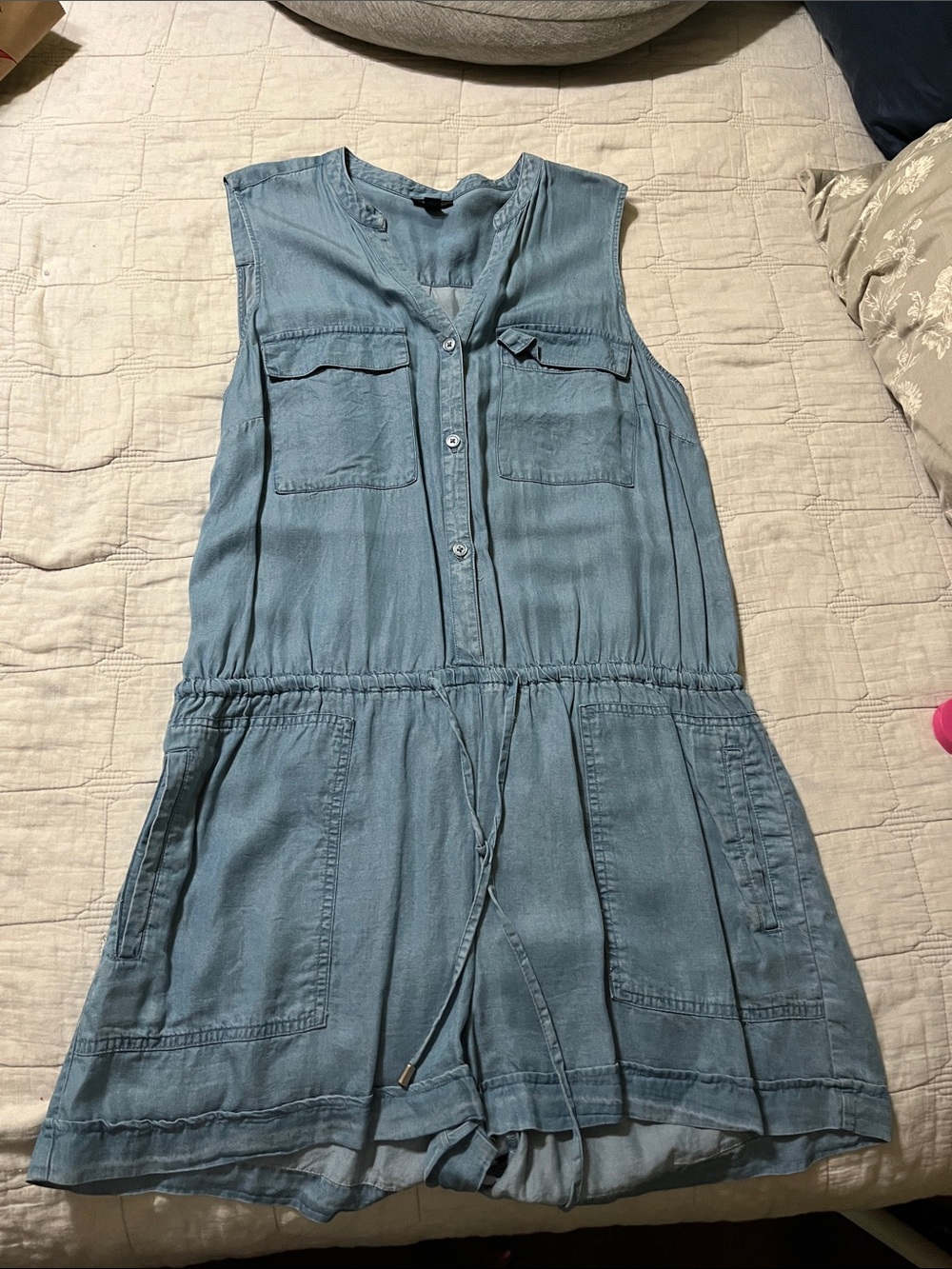 Mossimo Blue Lightweight Romper - Size L